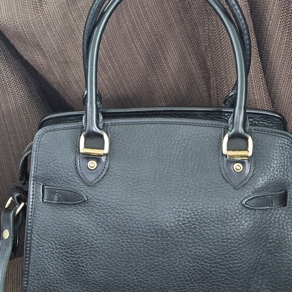 Vintage Dooney and Bourke AWL Double Buckle Satchel - Black - Picture 5 of 16